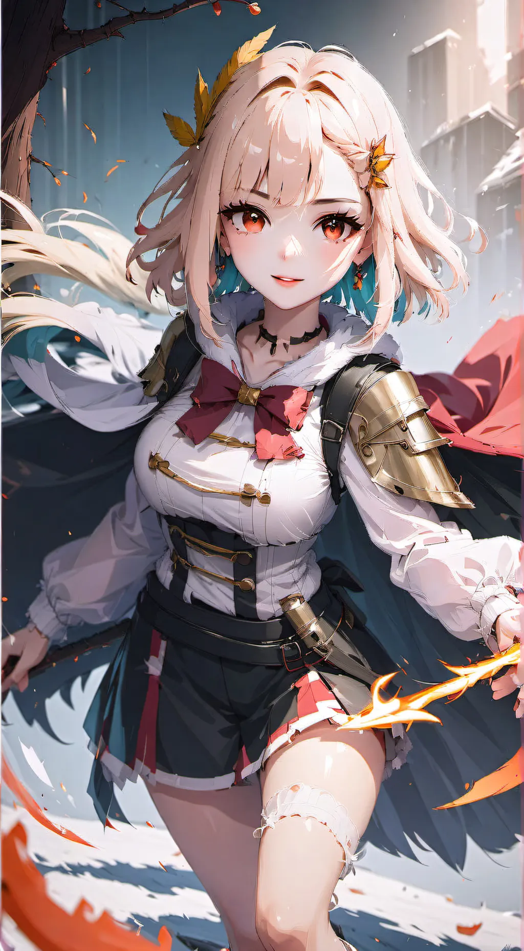 ai character: Aurora background