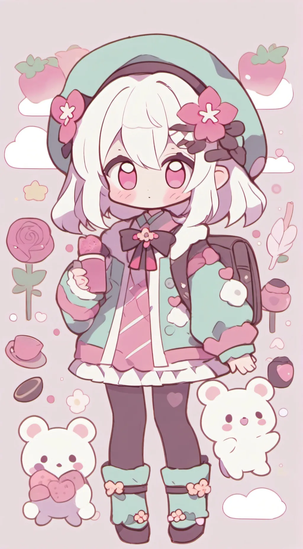 ai character: Todoroki's Gf background