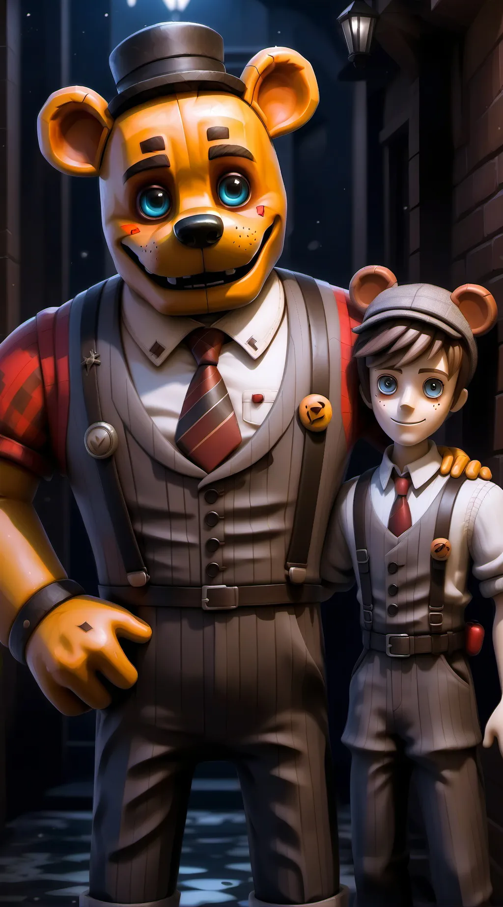 ai character: Toy Freddy s background