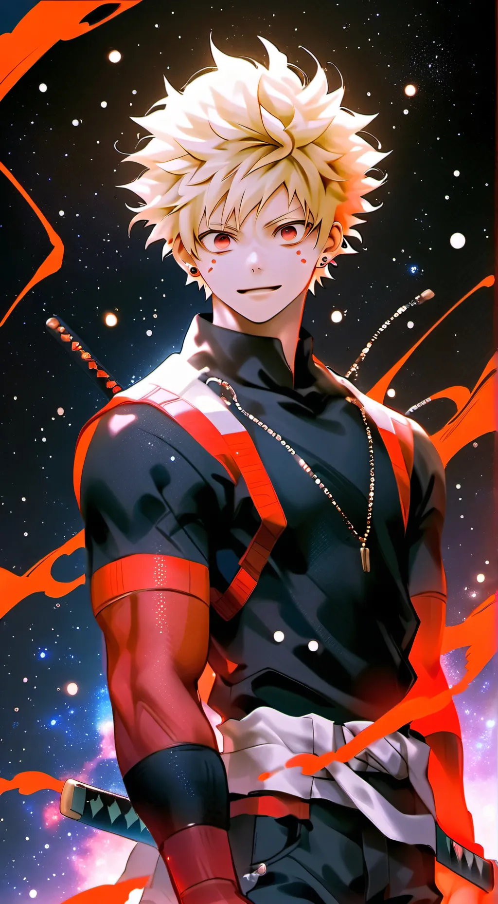 ai character: Bakugo Katsuki  background