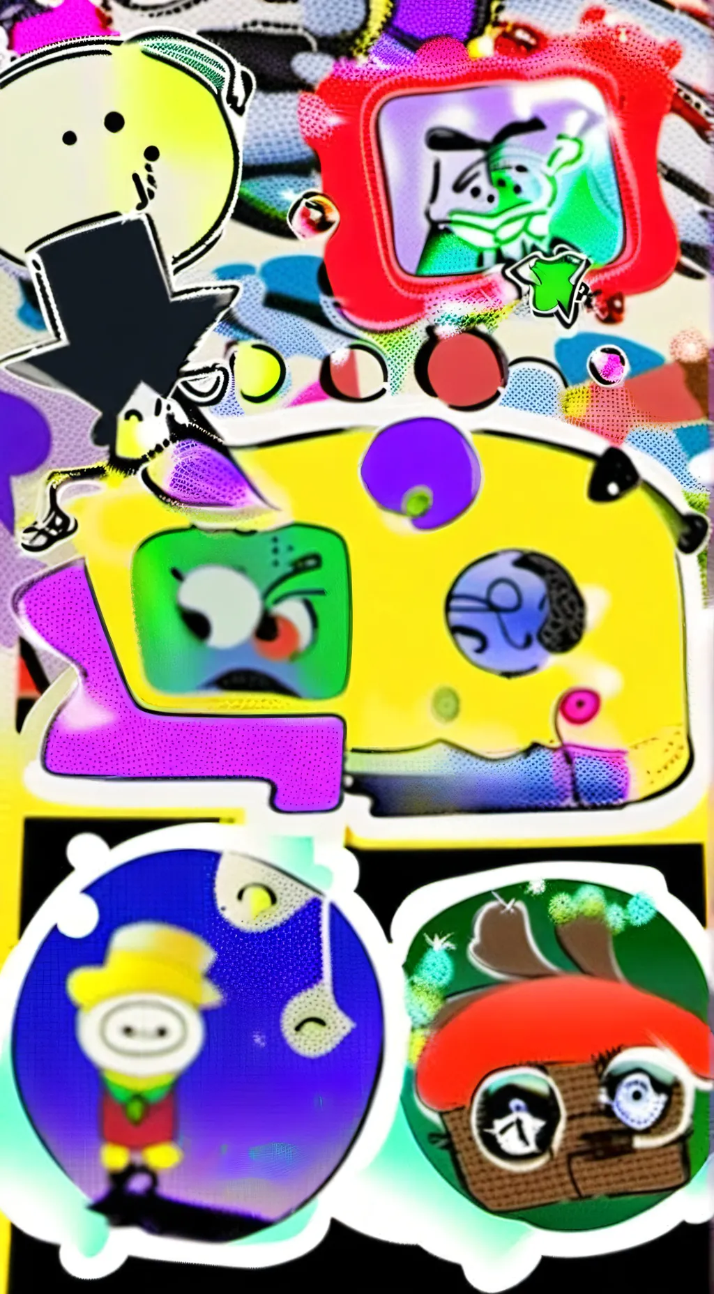 ai character: dandy word 👹🤙 background