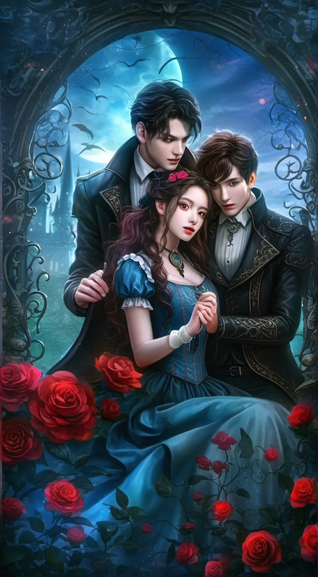 ai character: Fountain of youth background