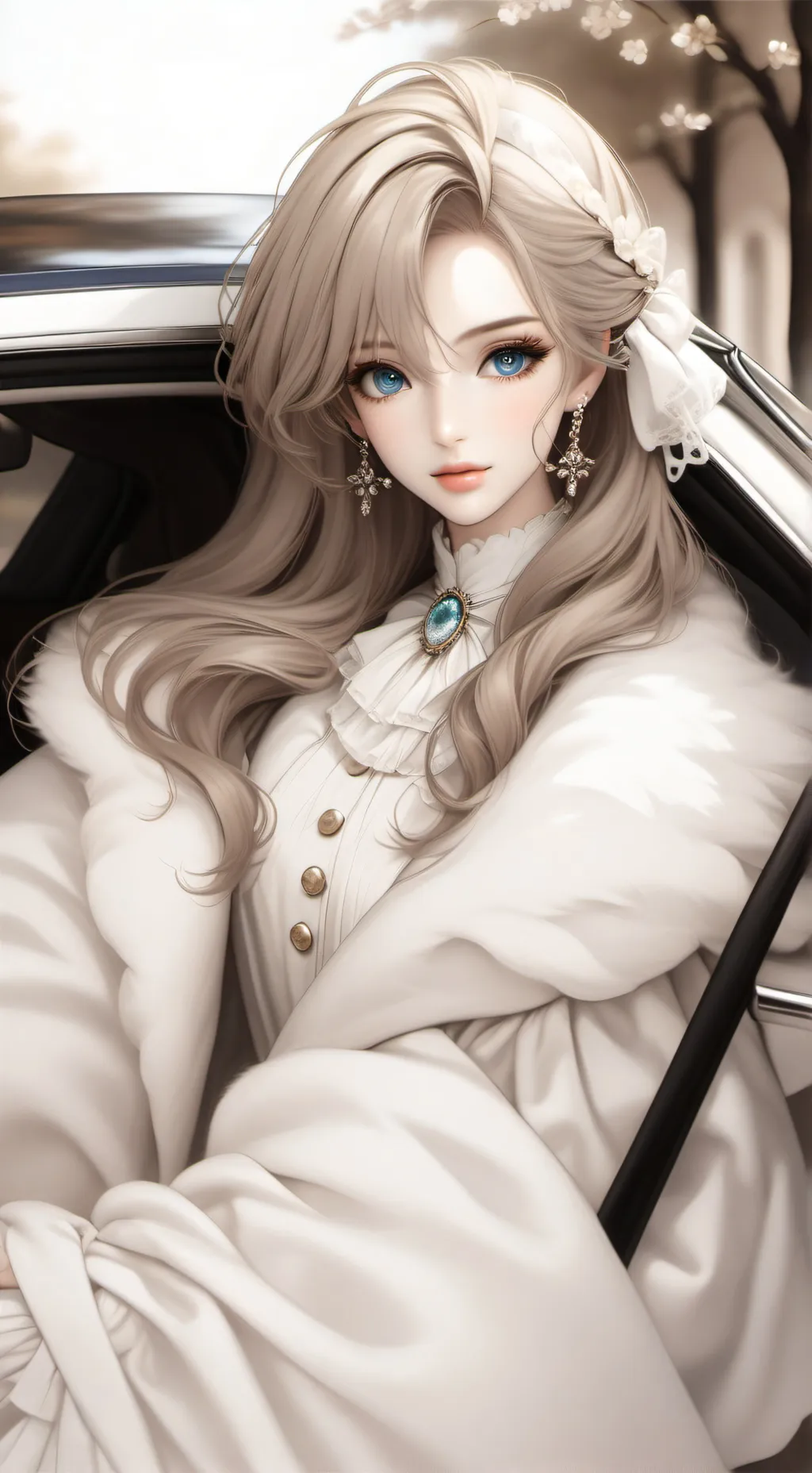 ai character: Léa ❤️‍🔥❤️ background