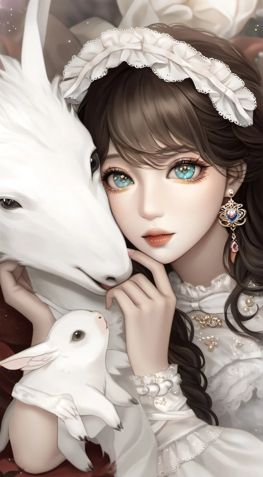 ai character: AMOR ❤  background