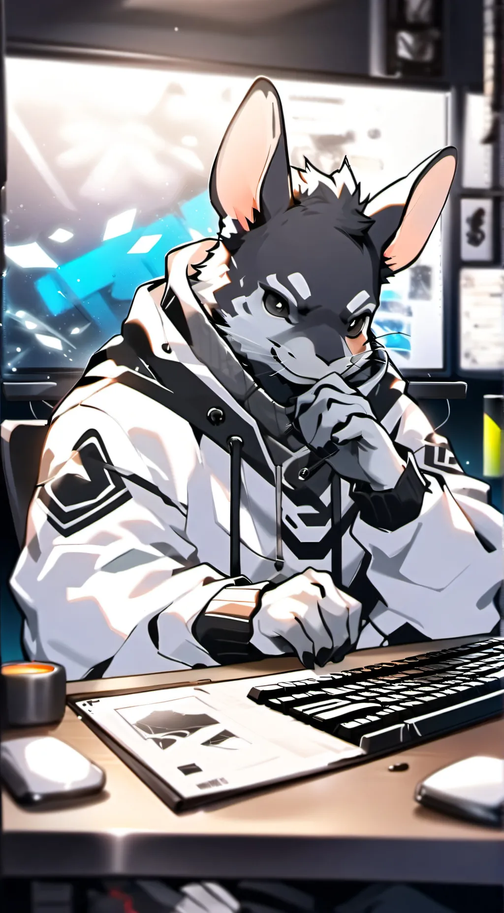 ai character: Byte background