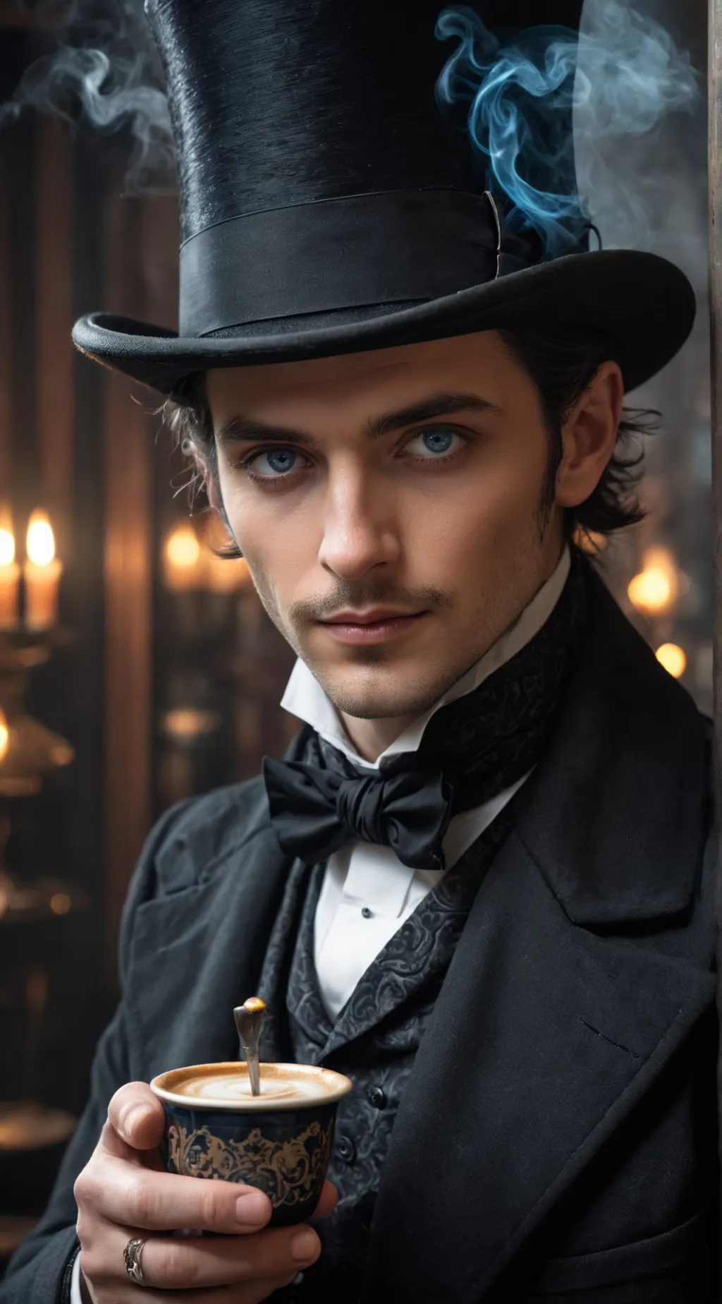 ai character: The Illusionist of background