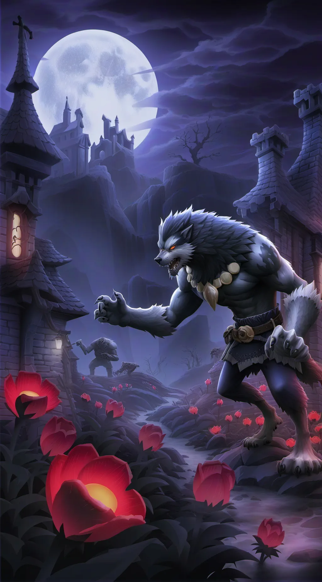 ai character: Kingdom of wolf  background