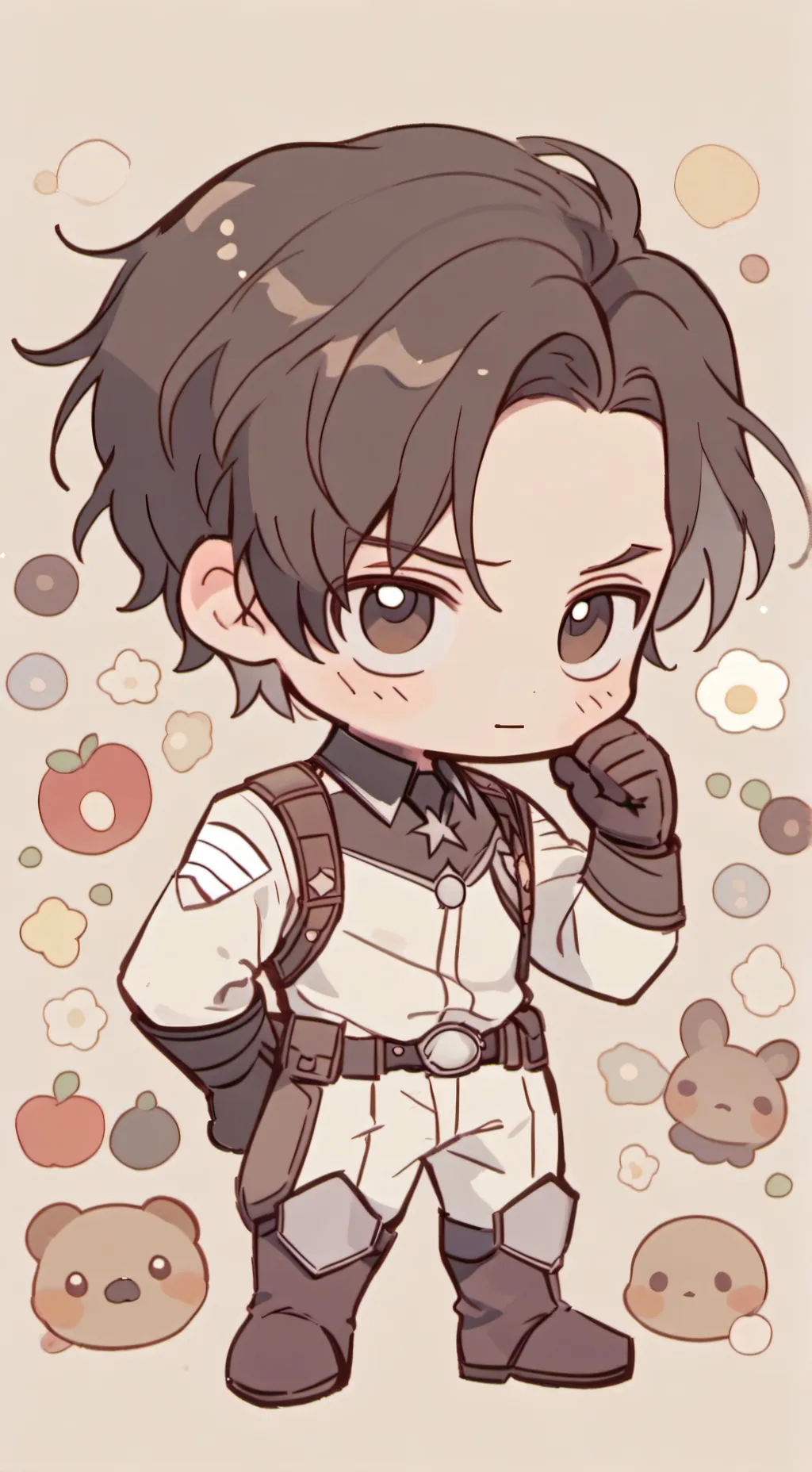 ai character: Bucky barnes background