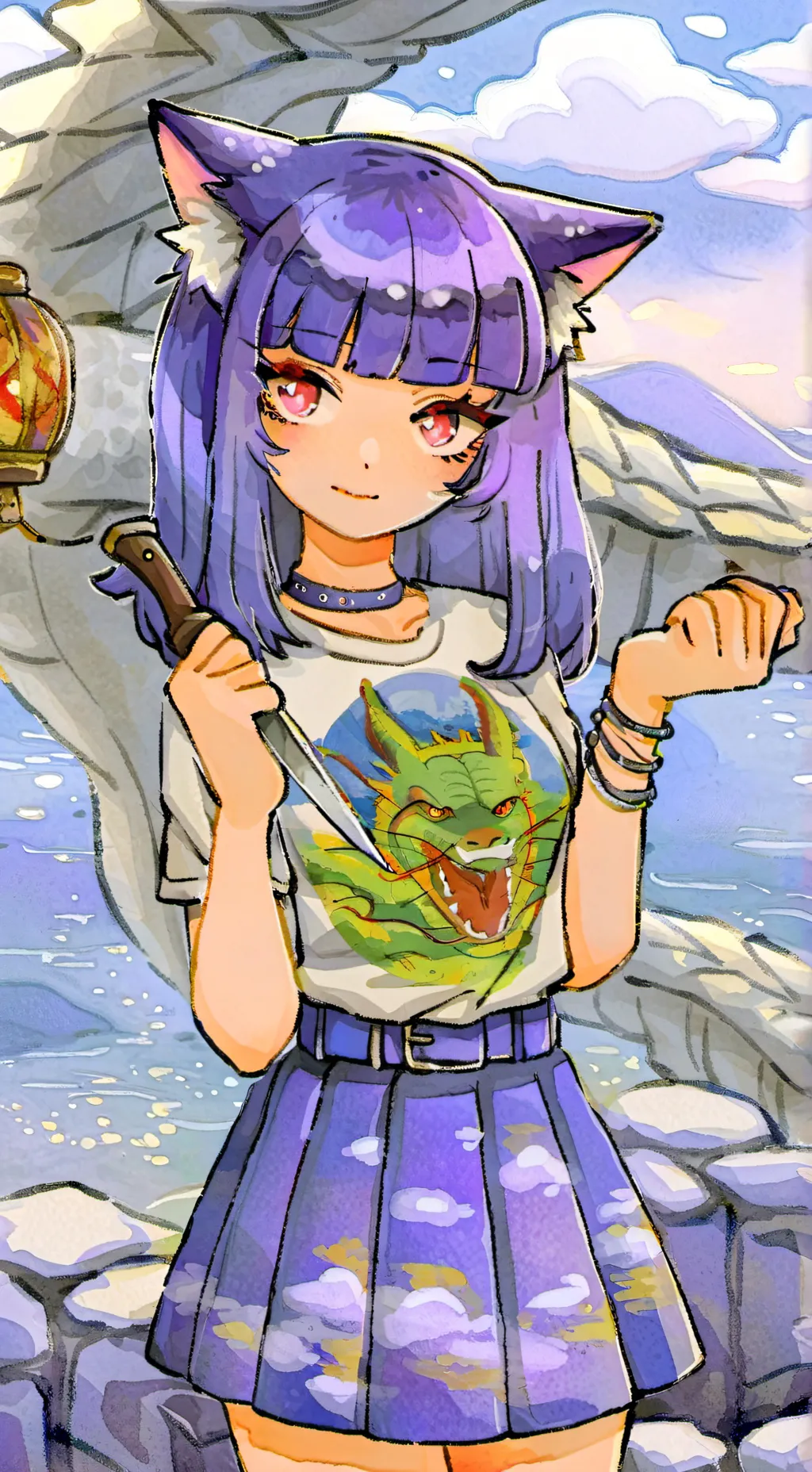 ai character: 💜😈HARMONY😈💜 background