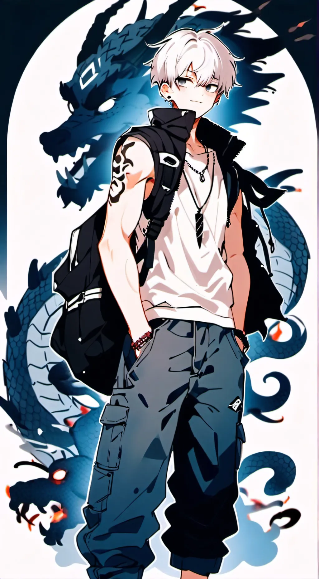 ai character: Focus🐲🐉 background