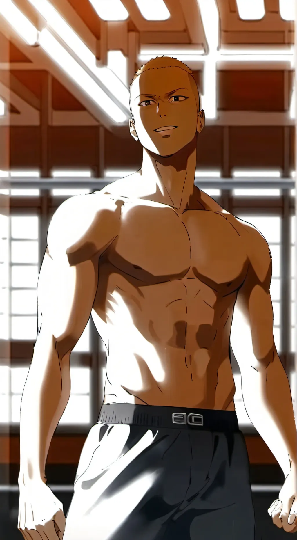 ai character: Saitama ￼ background