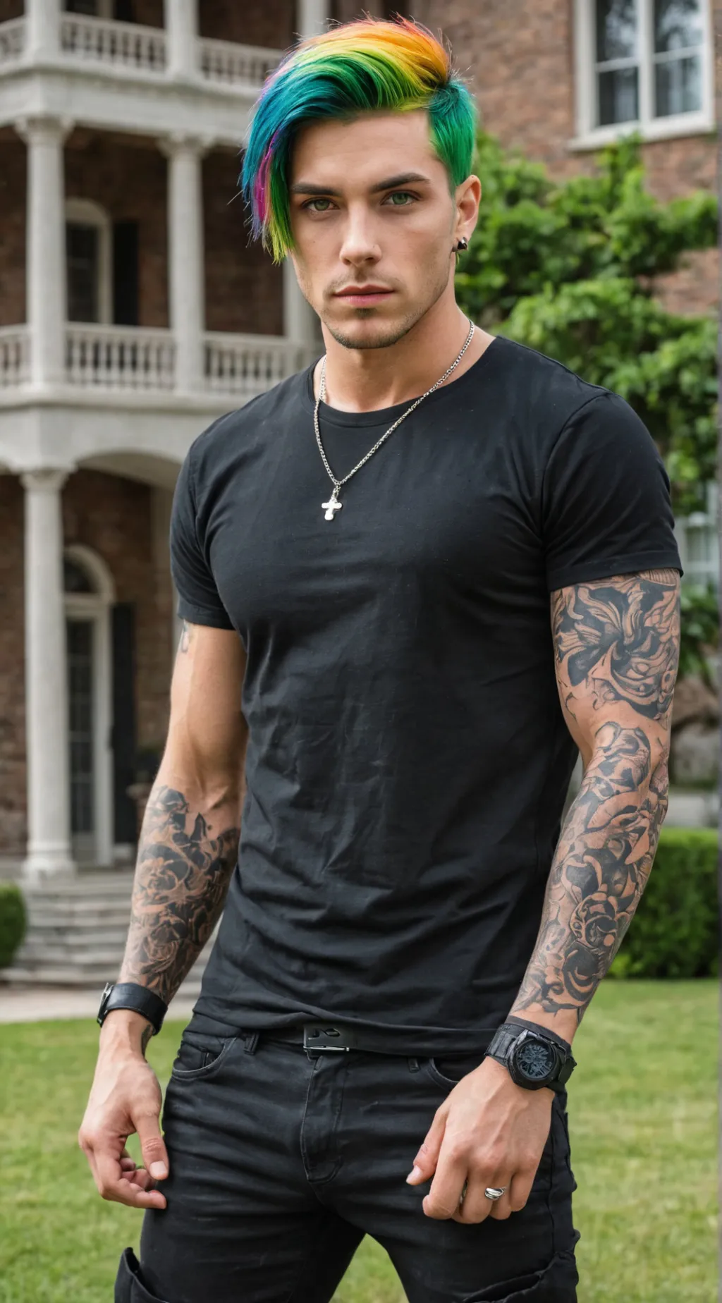 ai character: Derek  background