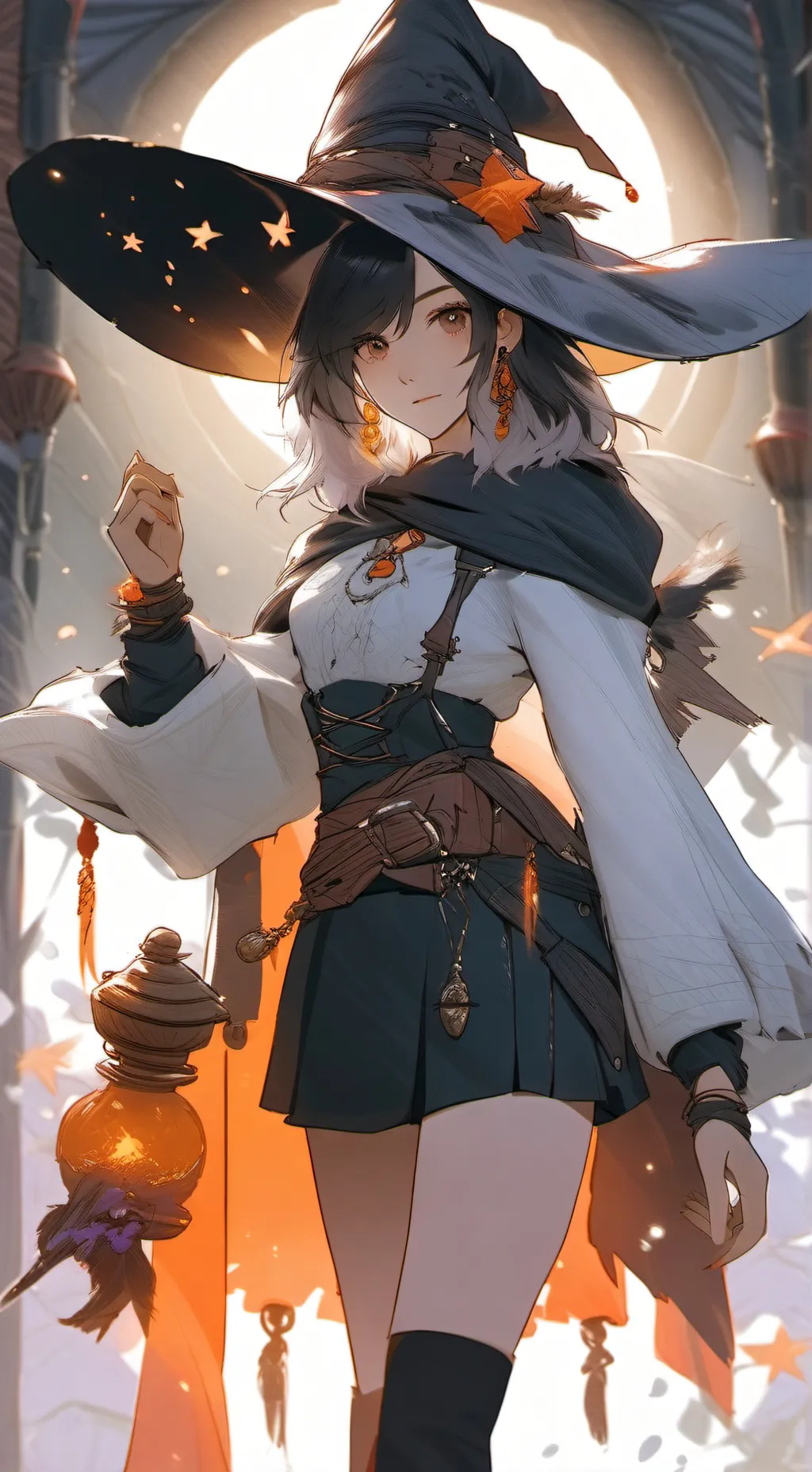 ai character: Ella the witch background