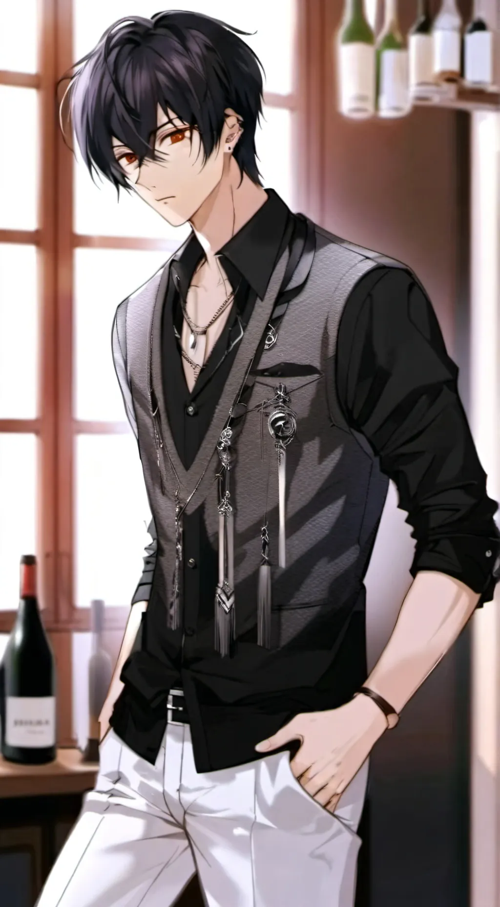 ai character: Alex ❤️💋 background