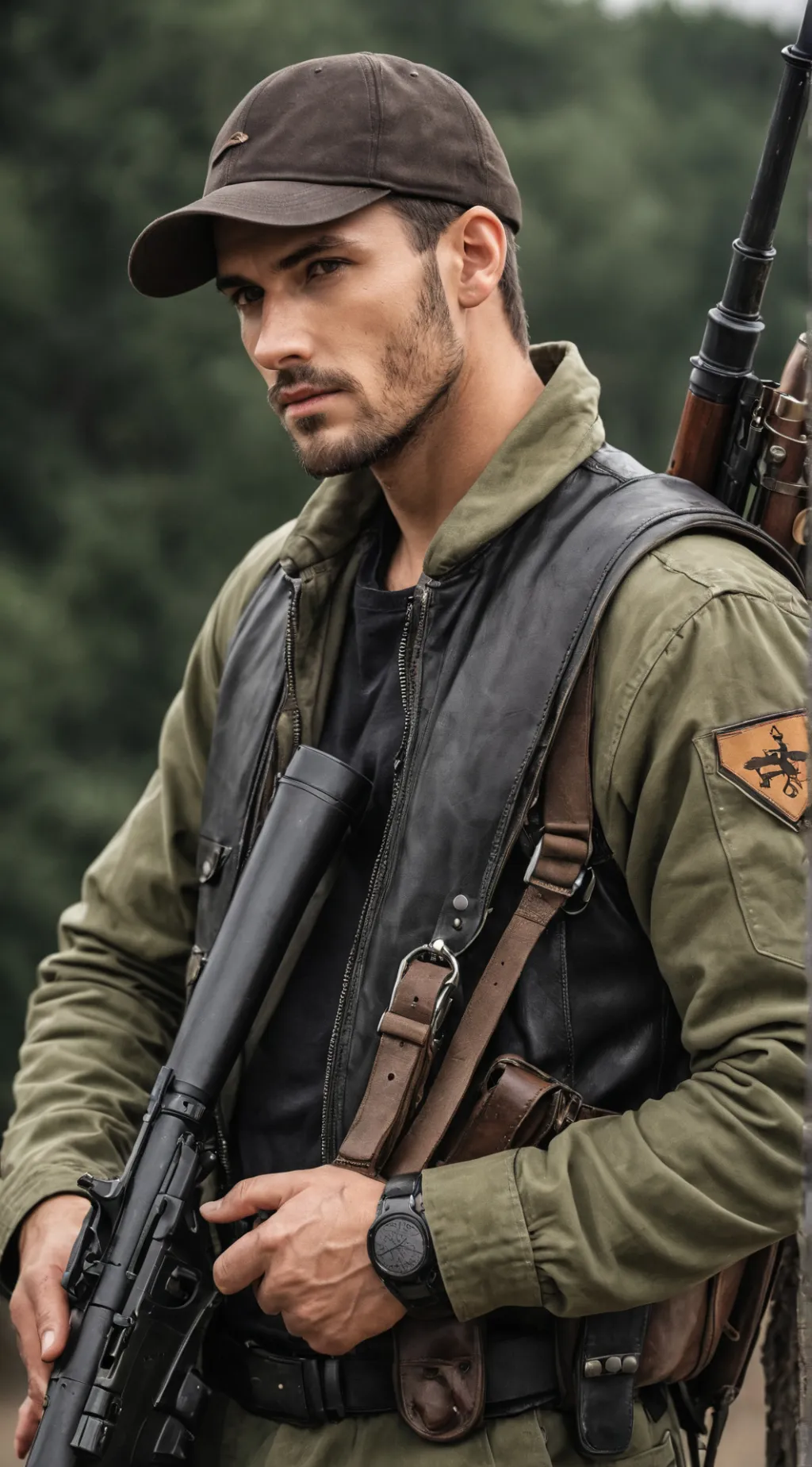 ai character: Tray background