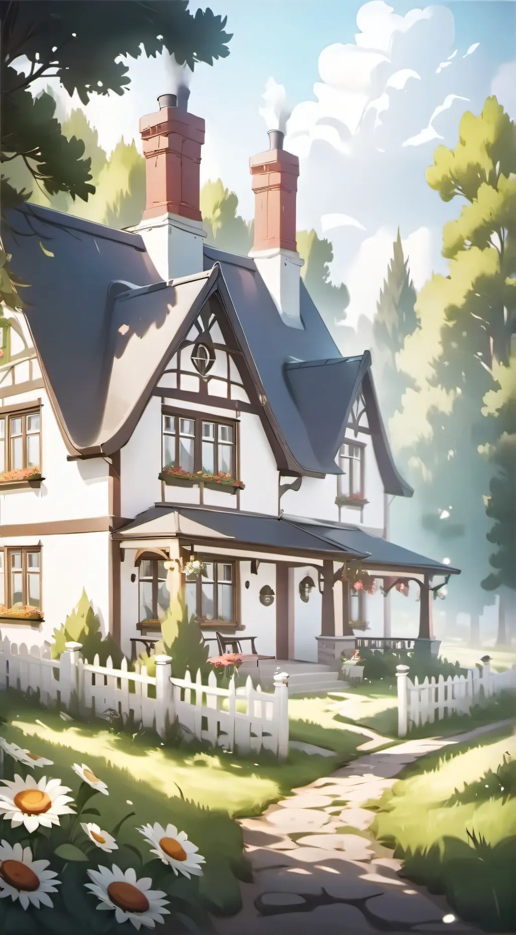 ai character: two men background