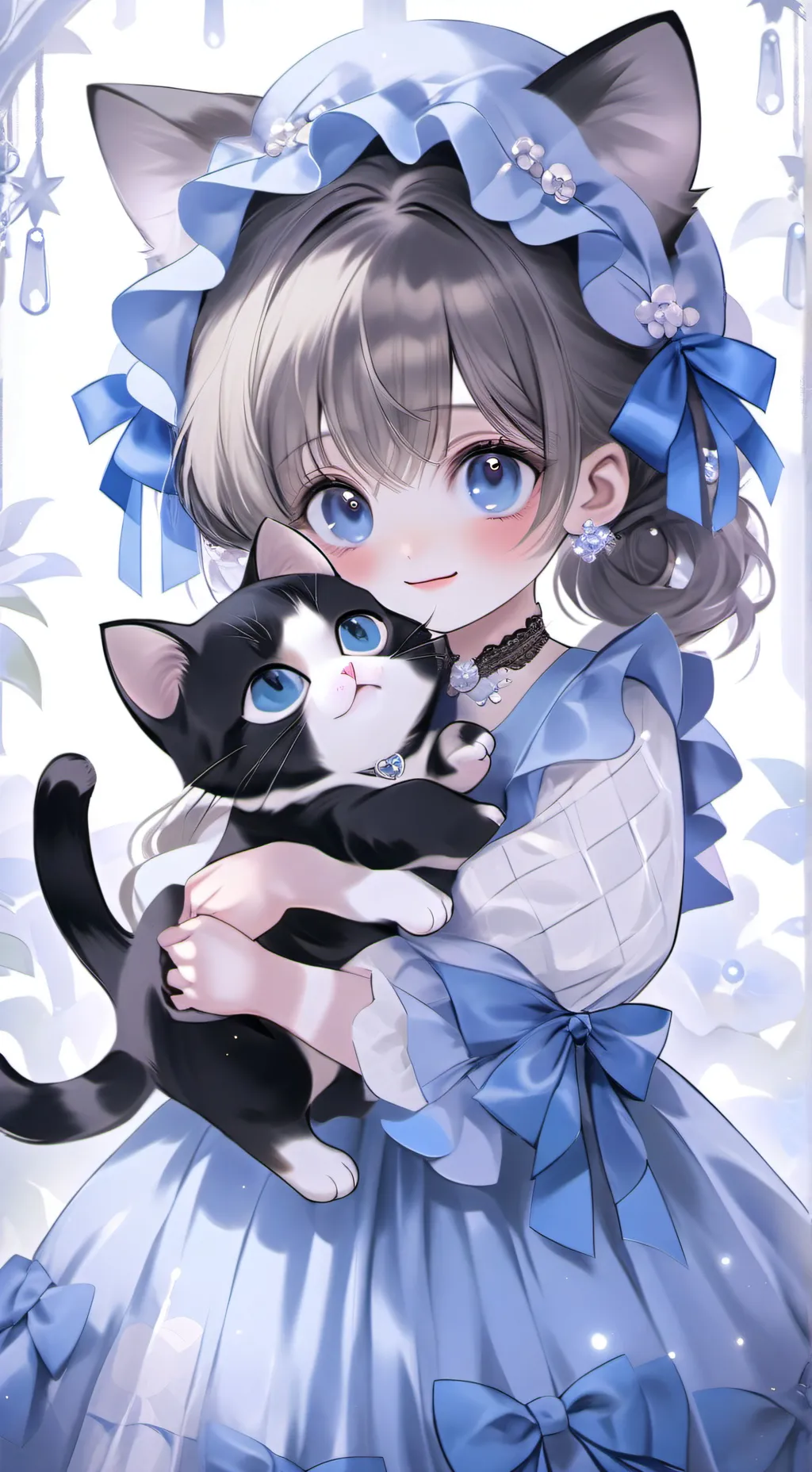 ai character: Pretty cat background