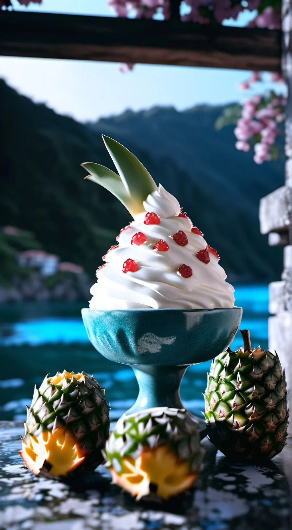 ai character: 🍍PIÑA🍍 background