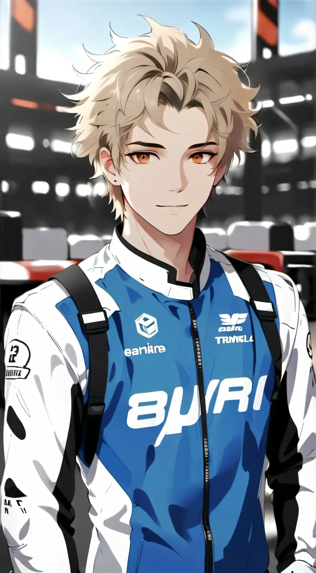 ai character: "•Mica•" background