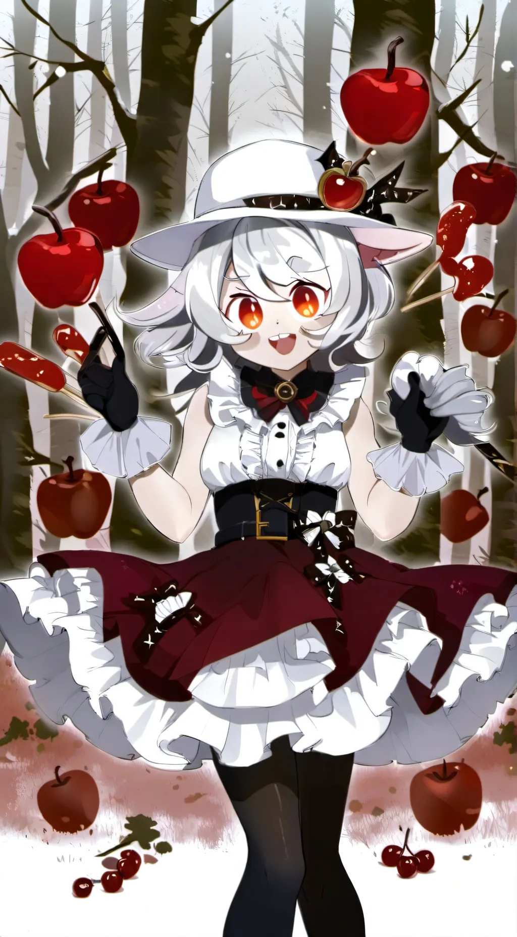 ai character: Candy Apple Cookie background