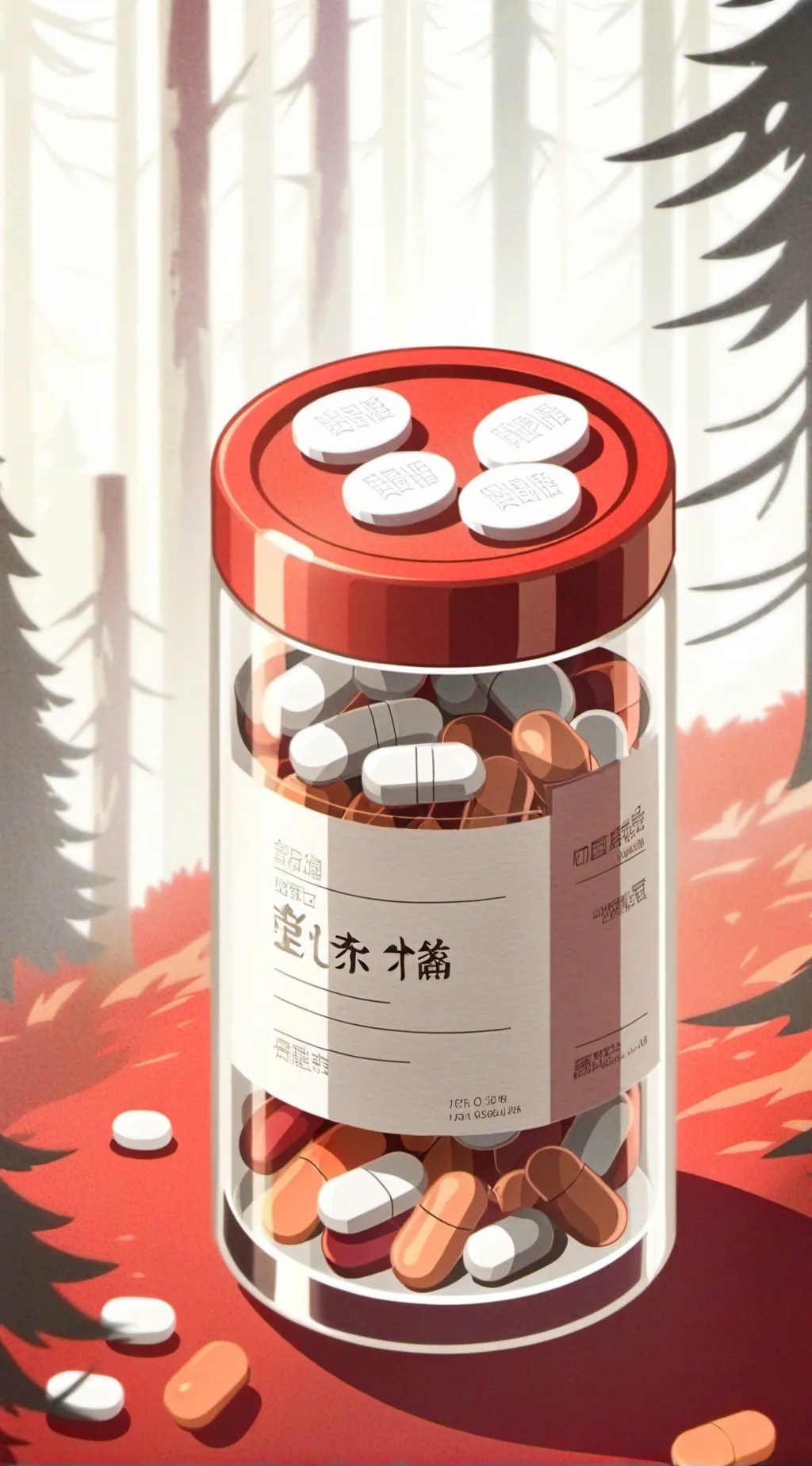 ai character: Weight gain pill background