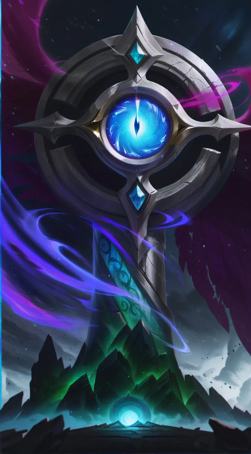 ai character: eye of the God background