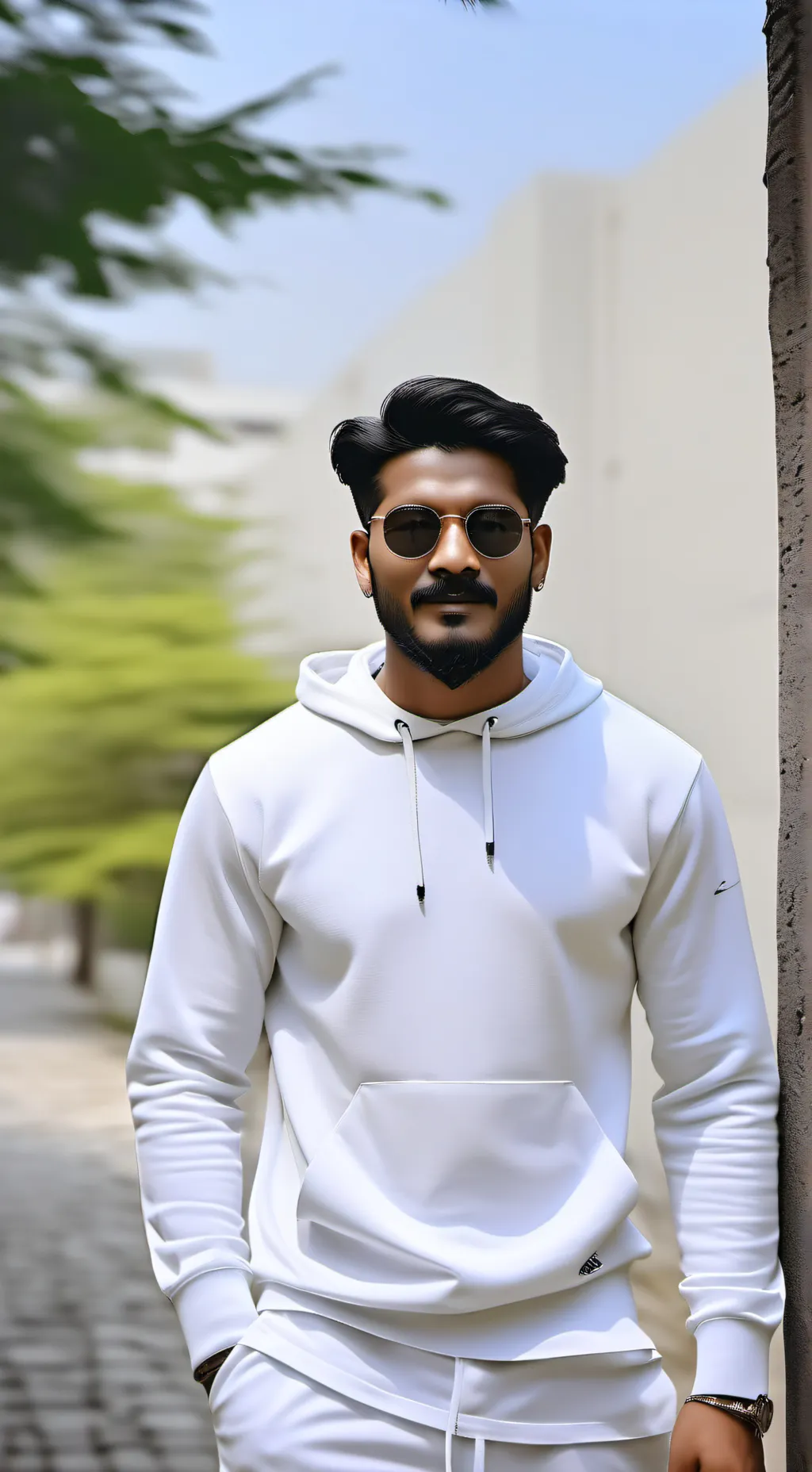 ai character: What's happening  background