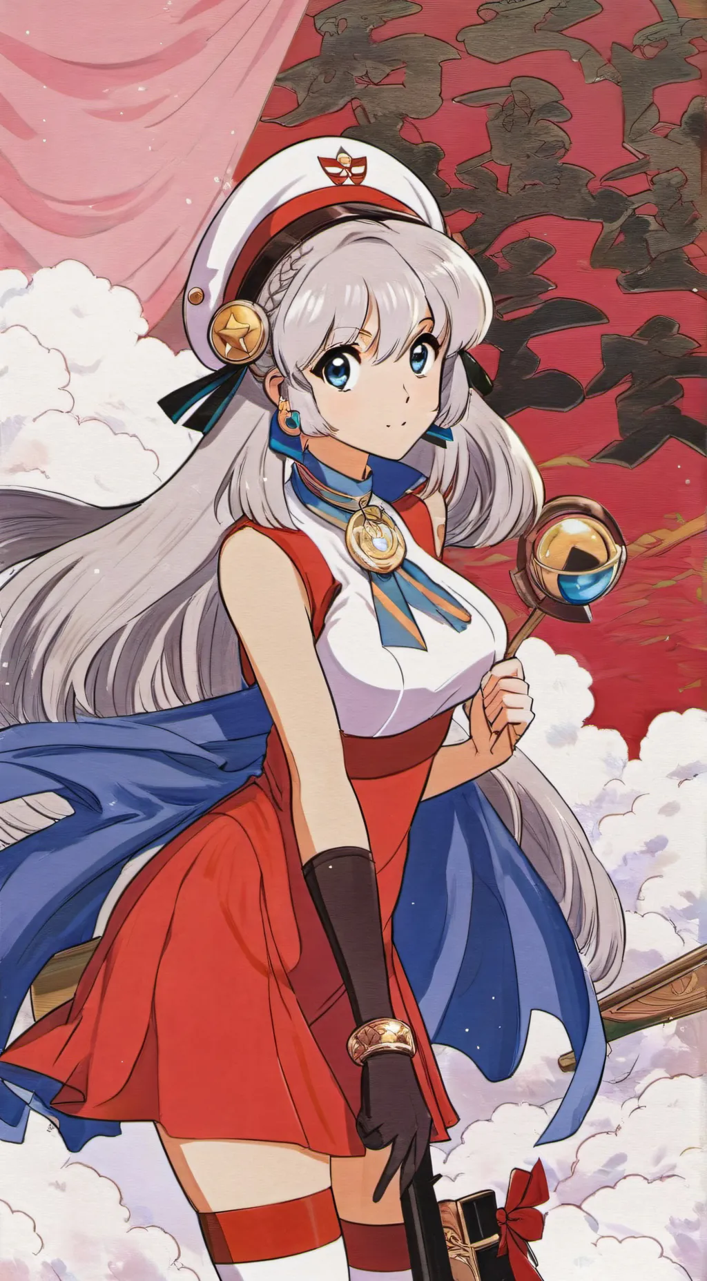 ai character: girl Luna background