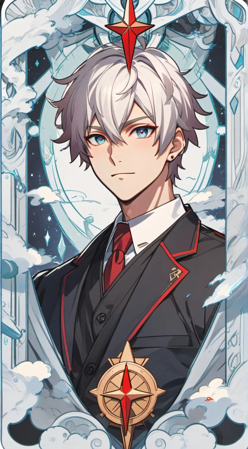 ai character: 🔥Shoto Todoroki❄ background