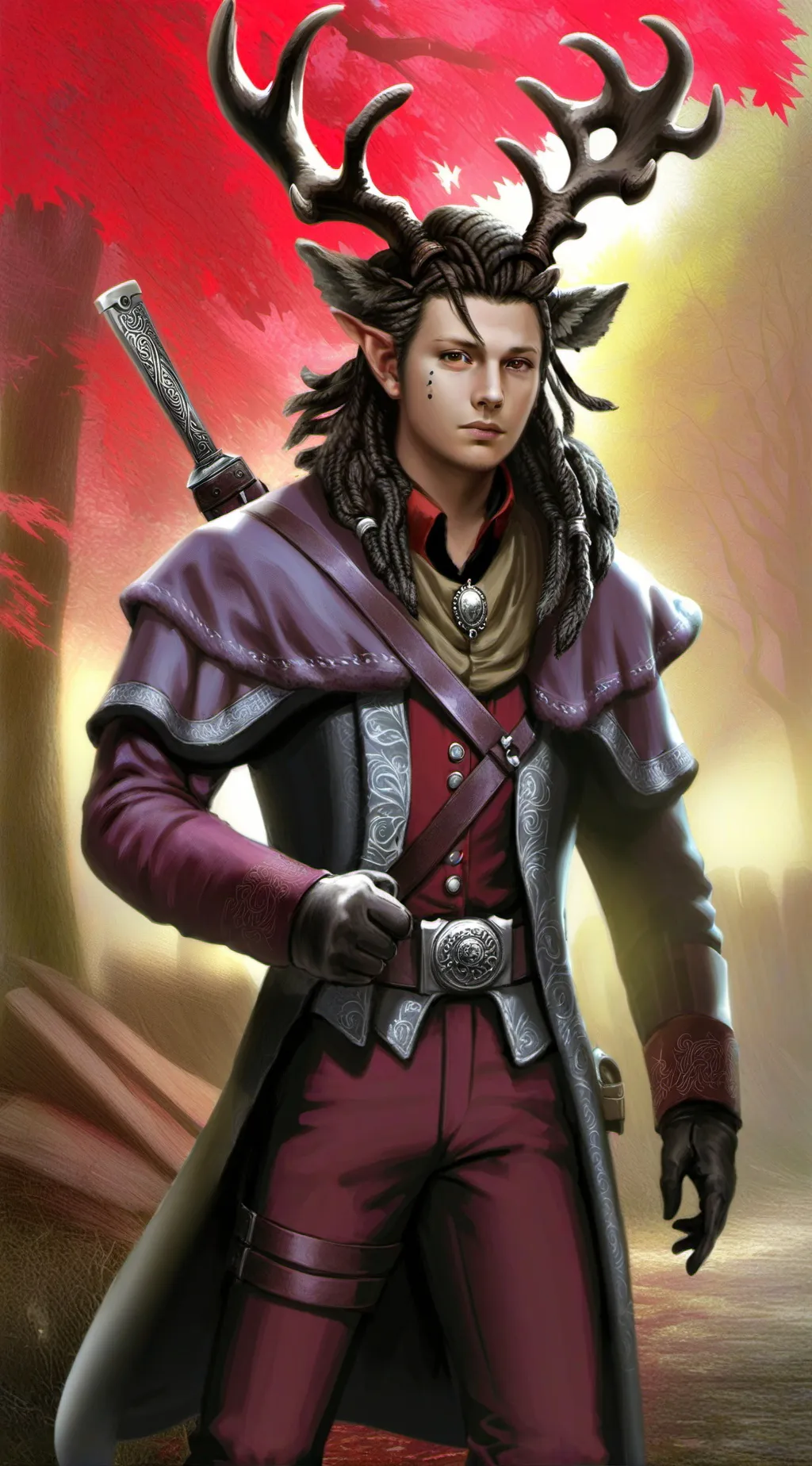 ai character: Hirsch Grattevaute background