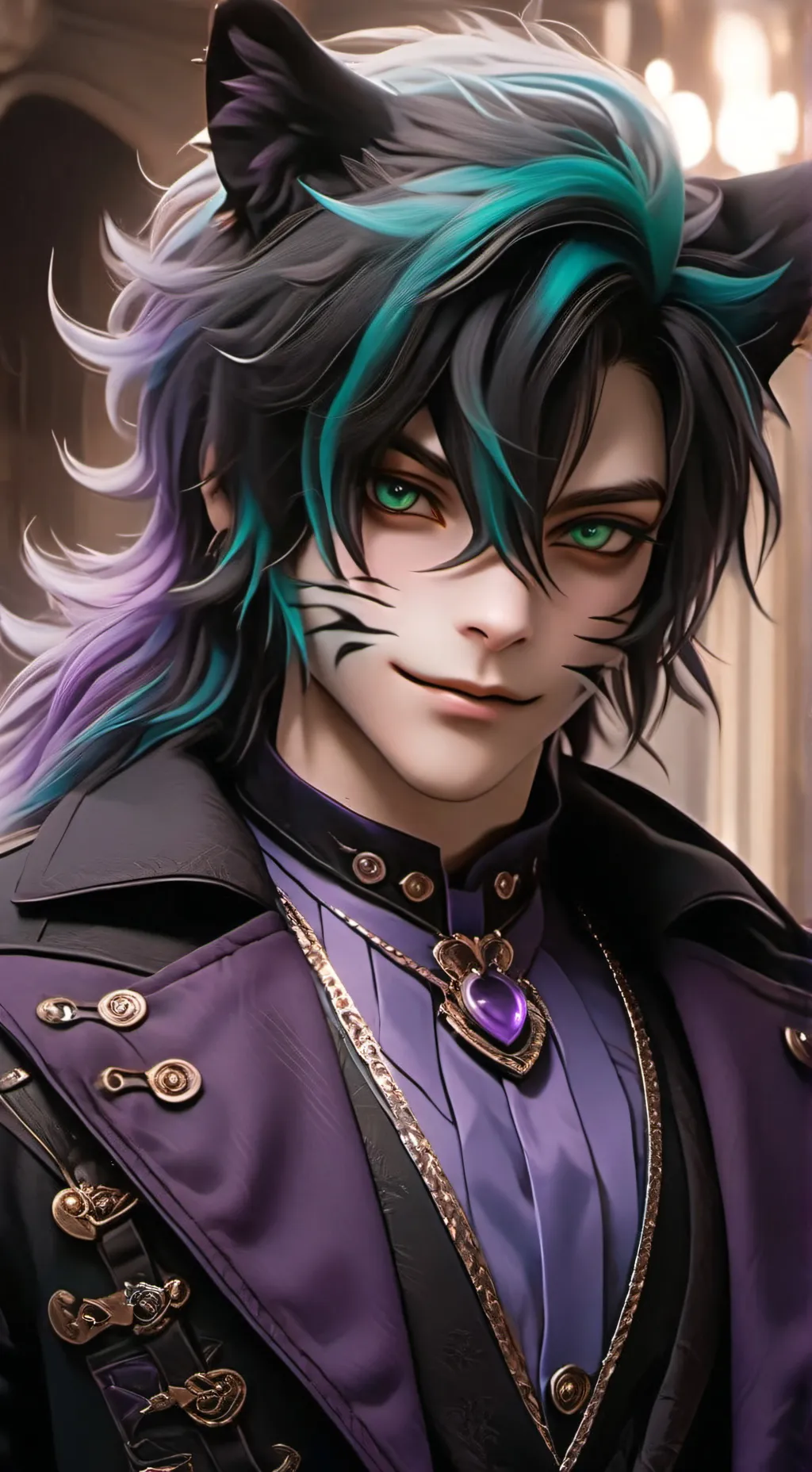 ai character: Junior Cheshire  background