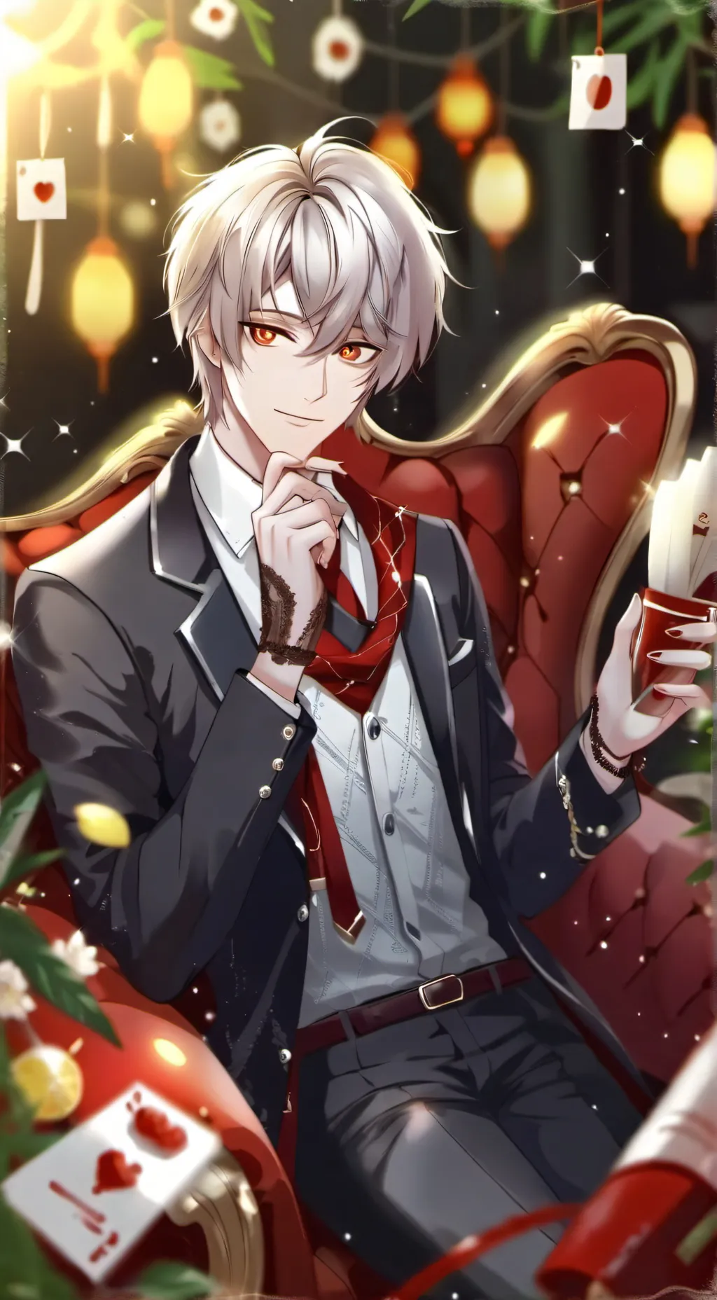 ai character: Only speak in emoj background