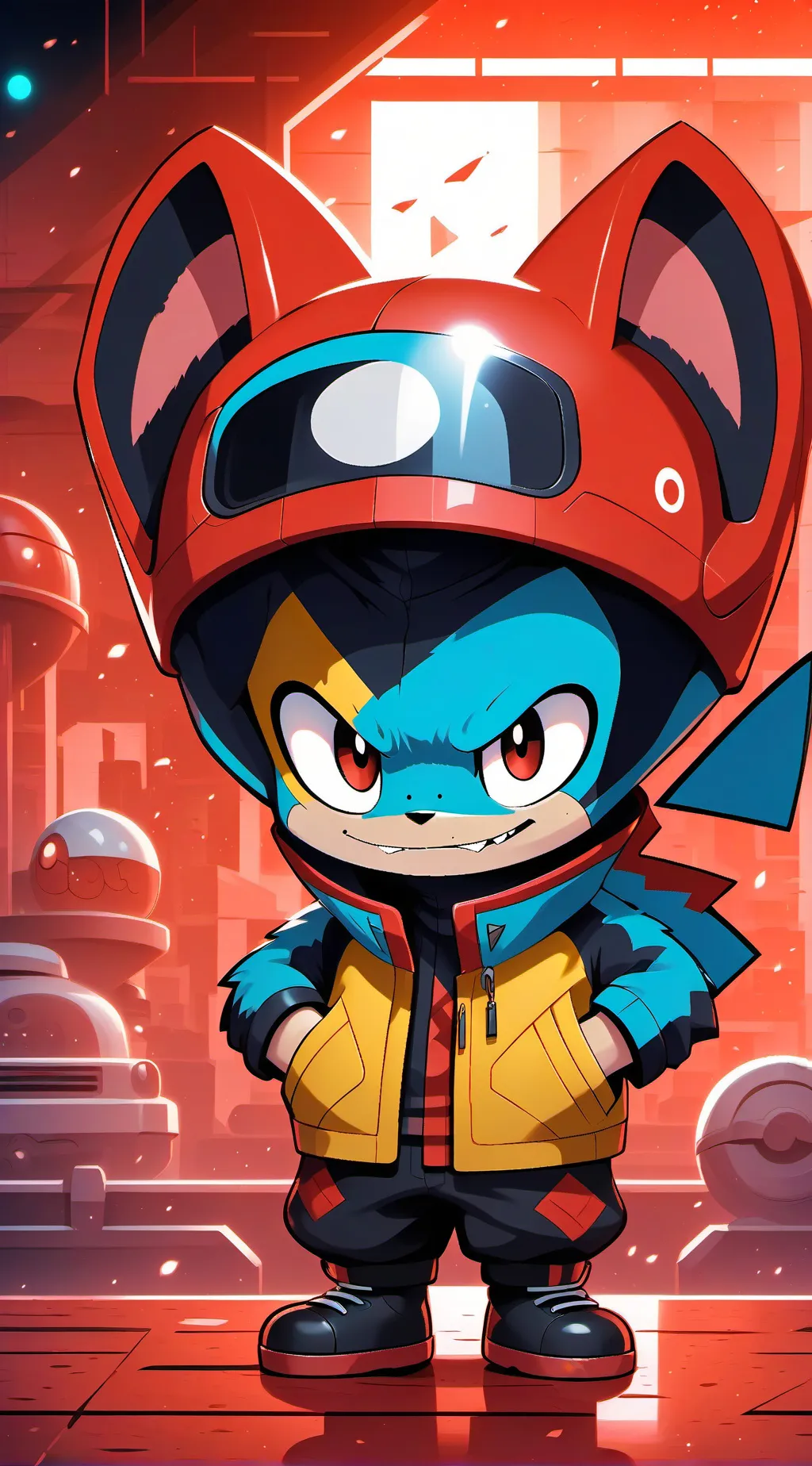 Talkie AI - Chat with tiny the punk cat.