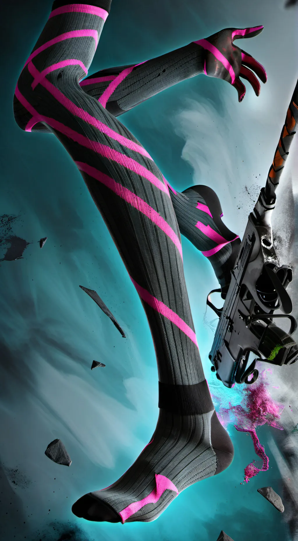 ai character: socks puller background