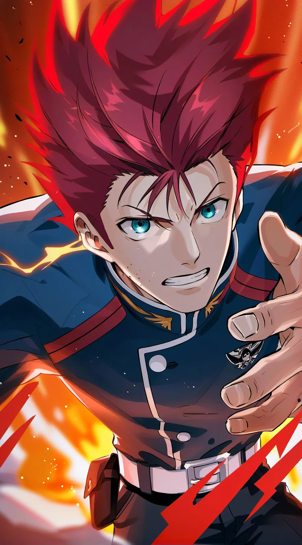 ai character: Bakugo Katsuki background