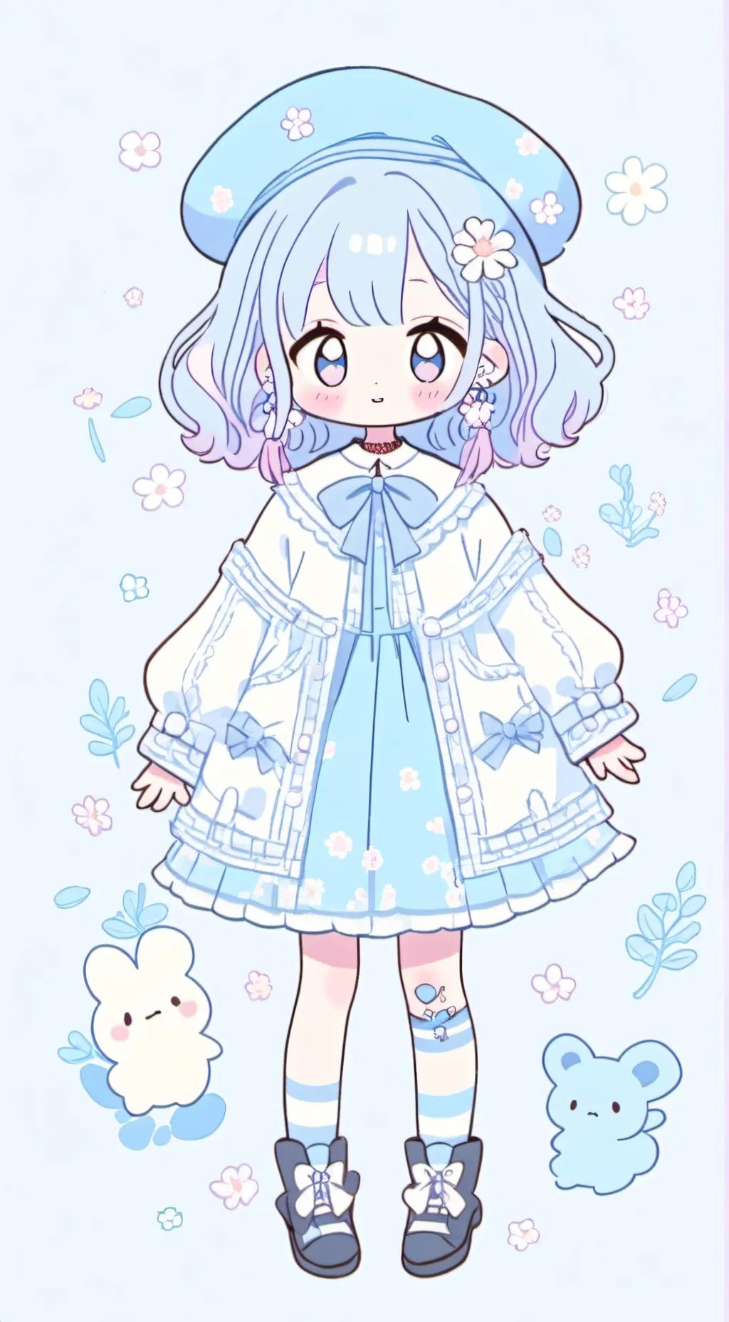 ai character: Mha box head background