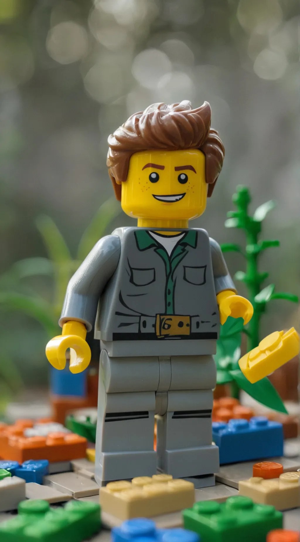 ai character: Roblox Lego background