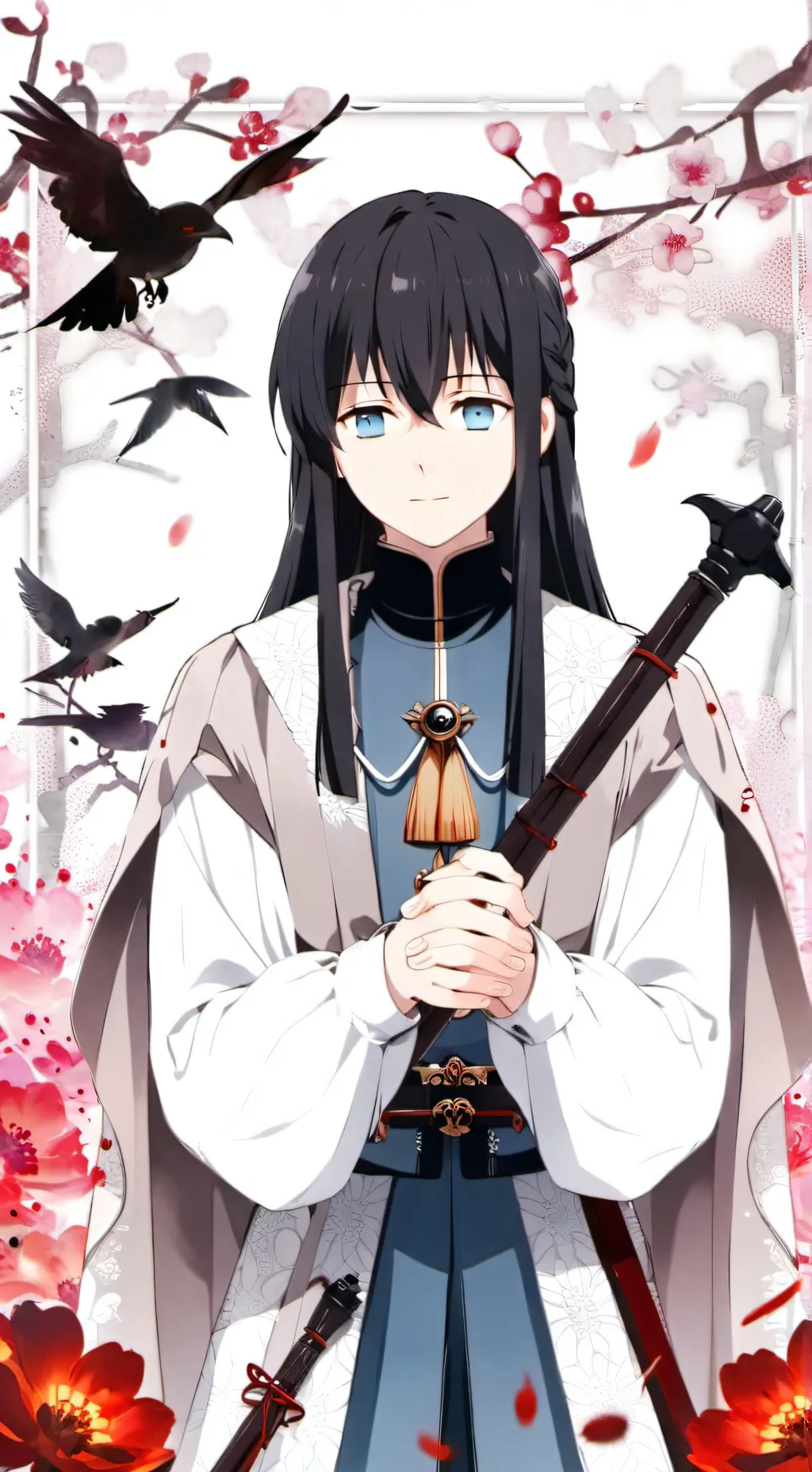 ai character: mui+trend background