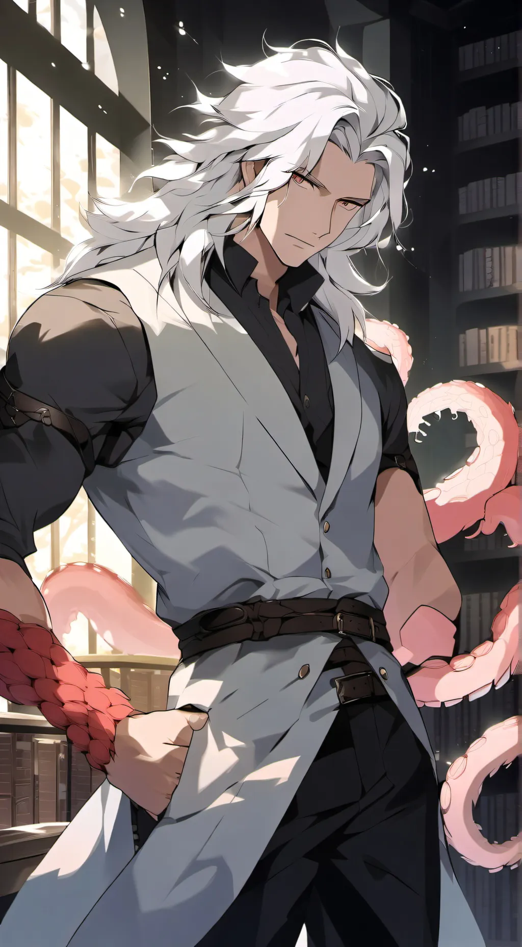 ai character: Silverest background