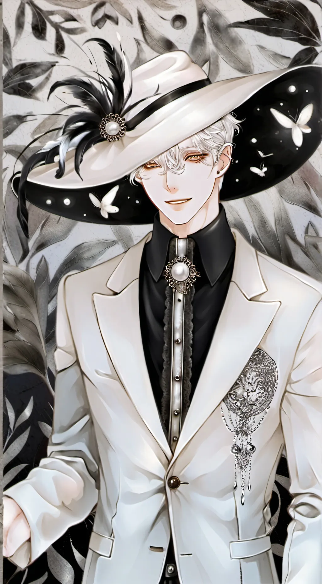 ai character: •°hyunok°• background