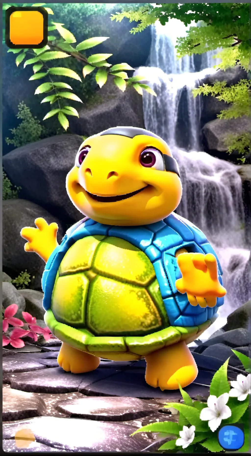 ai character: Turtle  background