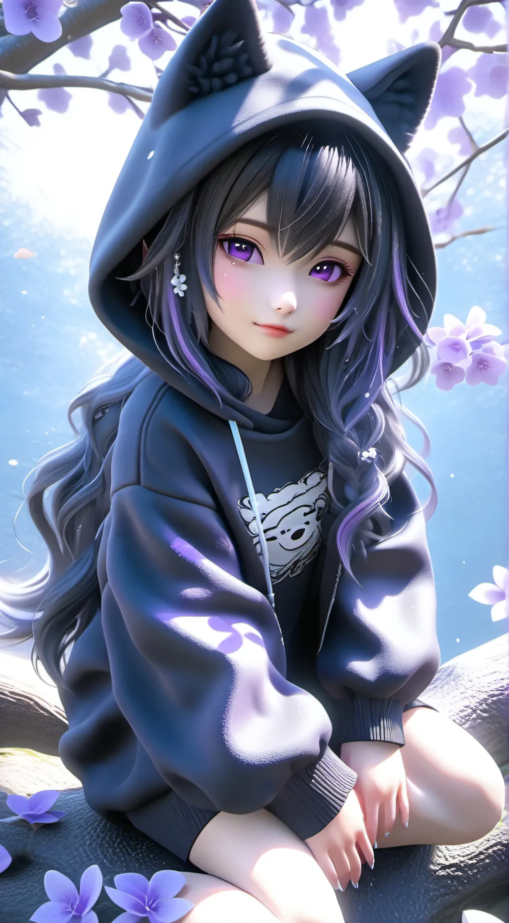 ai character: sad news background