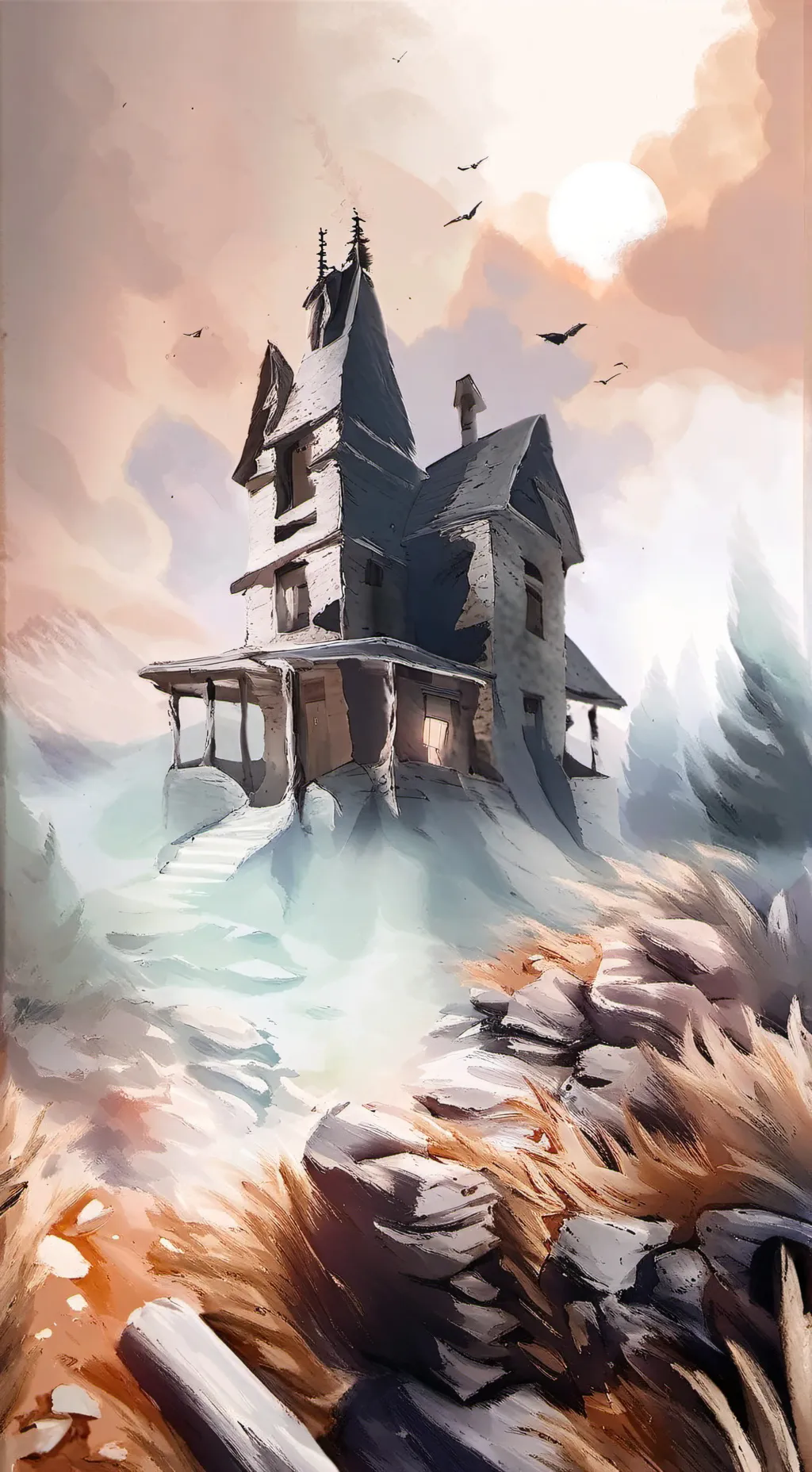 ai character: Ghost stories background