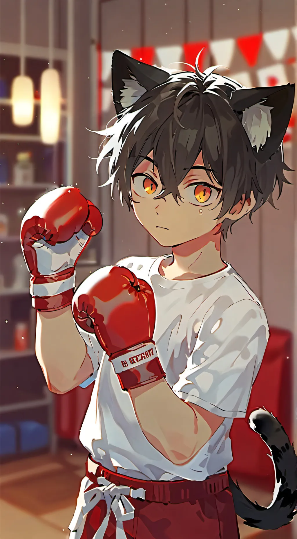 ai character: Boxer Binky Spirit background