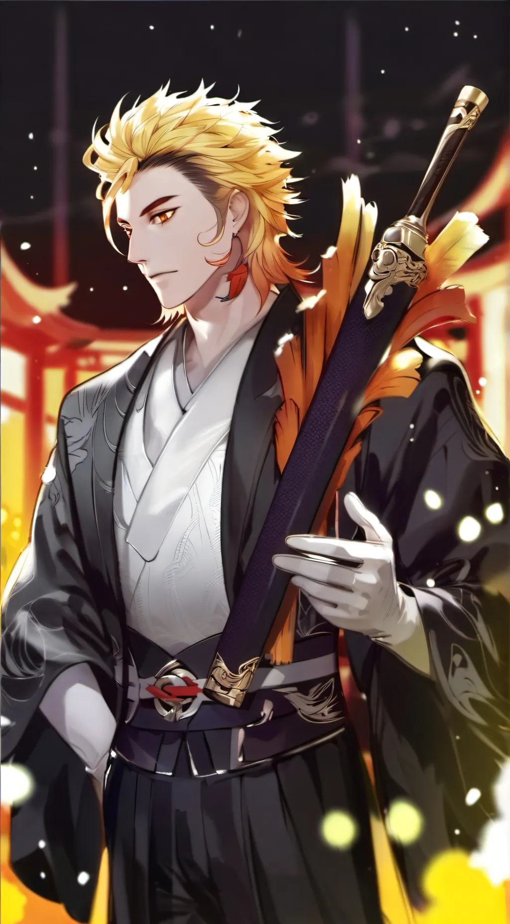 ai character: Kyojuro RENGOKU!!! background