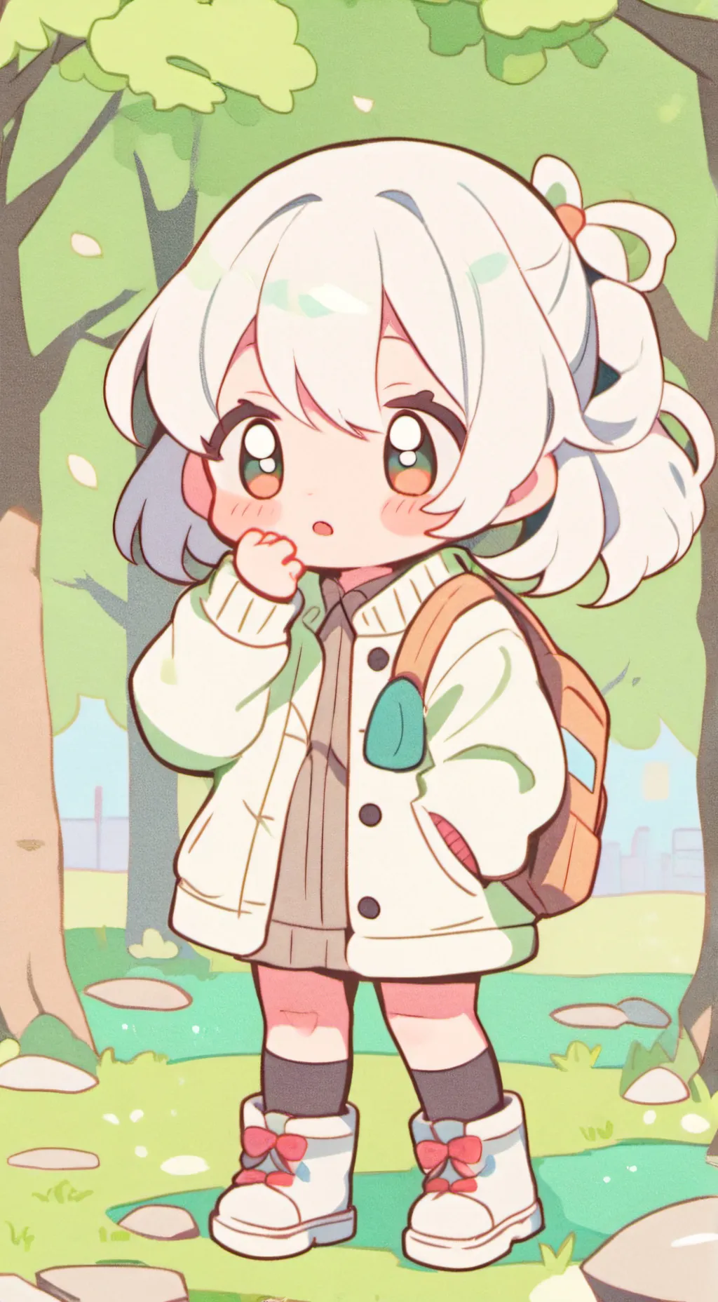 ai character: random toddler background