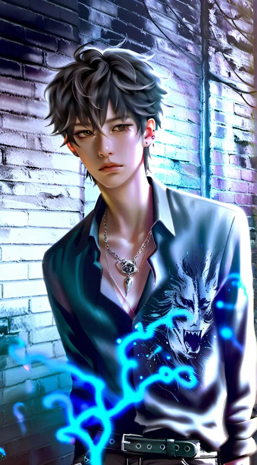 ai character: david💀🦴💗 background