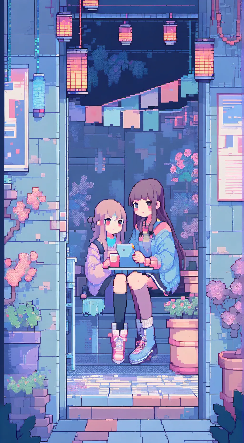 ai character: Luna y Sol background