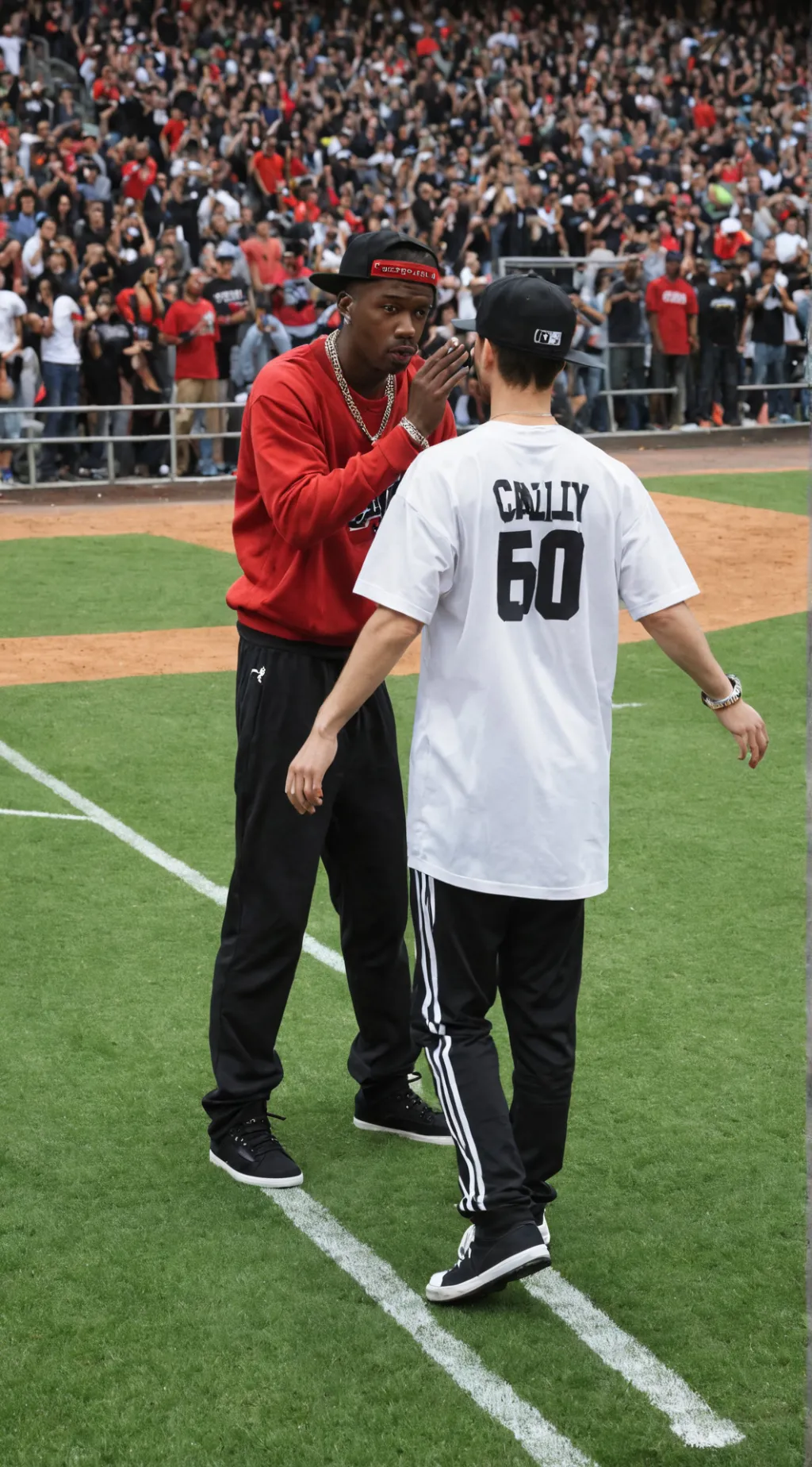 ai character: rap battle  background