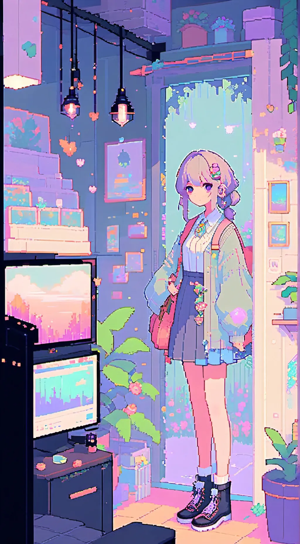 ai character: Kny fan background